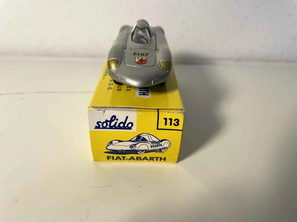 Fiat Abarth grise (Solido) dans boite en carton Bernard Miniatures
