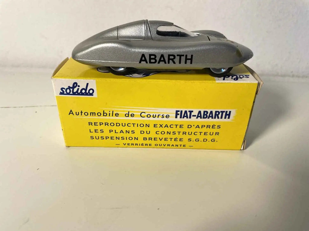 Fiat Abarth grise (Solido) dans boite en carton Bernard Miniatures