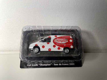 Fiat Scudo blanc et rouge "Champion" Tour de France 2003 Bernard Miniatures