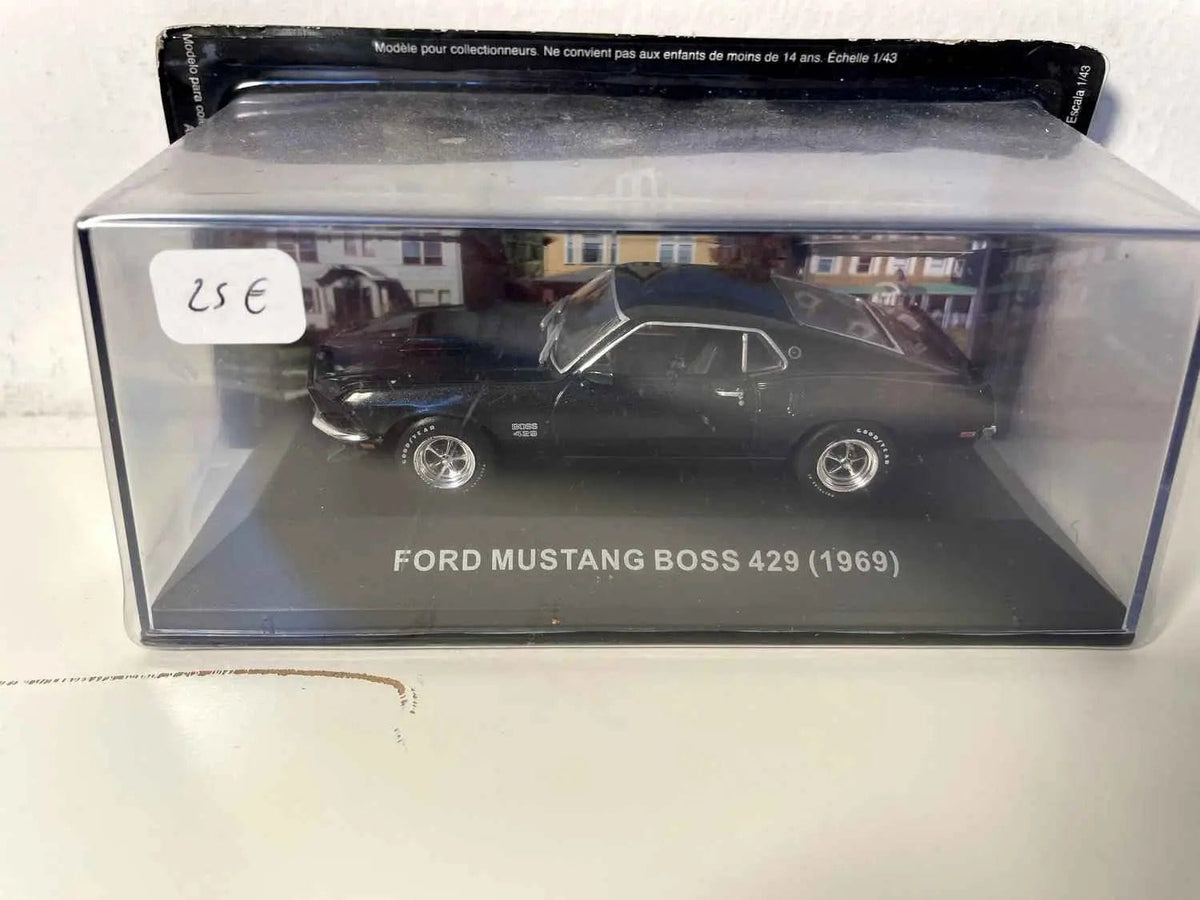 Ford Mustang Boss 429 noire de 1969 (voiture américaine) Bernard Miniatures