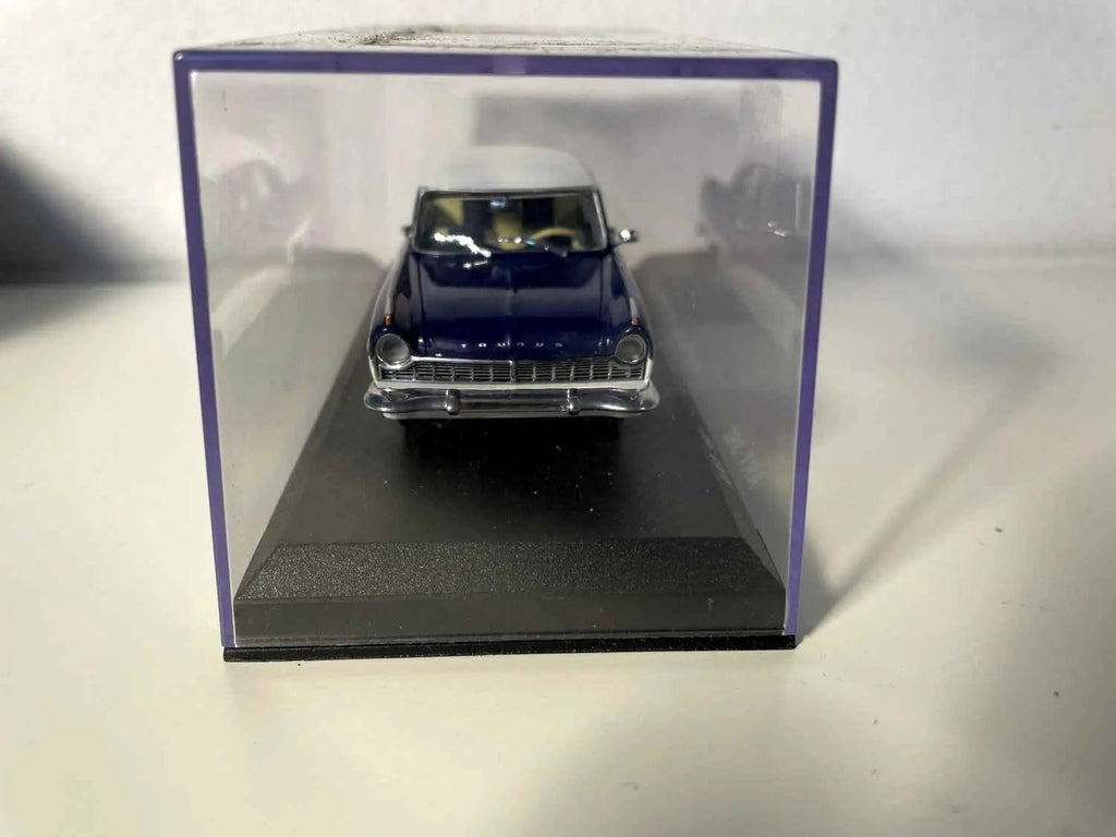 Ford Taunus 17M coupé bleue et blanche de 1957 (collection DétailCars article N°382) Bernard Miniatures