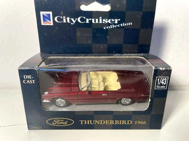 Ford Thunderbird bordeaux de 1966 City Cruiser (voiture américaine) Bernard Miniatures