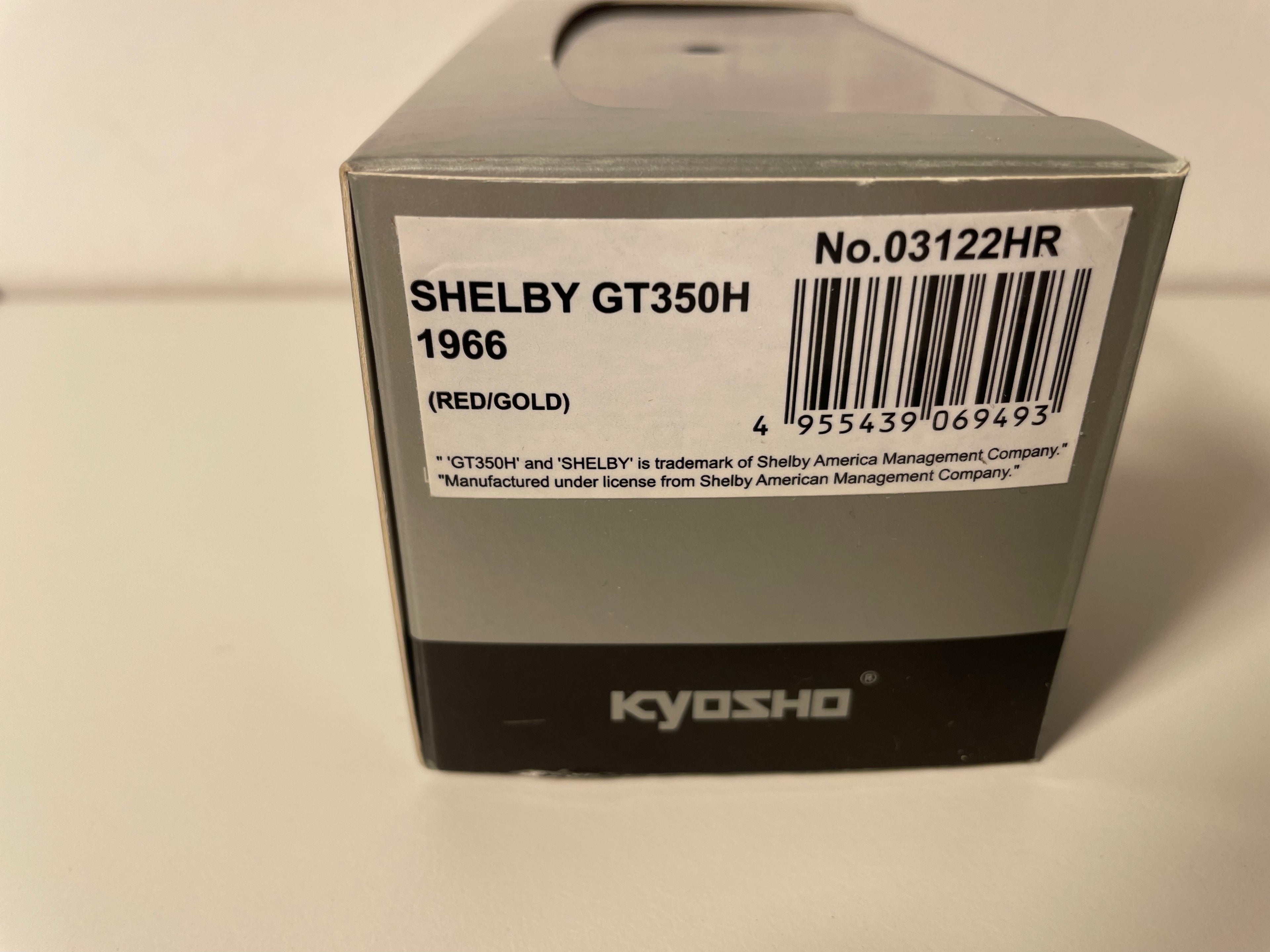 Shelby GT-350H rout a gëll vun 1966 - KYOSHO (amerikanescht Auto)
