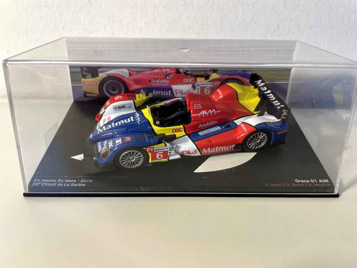 Oréca 01 AIM blauw, rood, geel en wit nummer 6 - 24 uur van Le Mans 2010