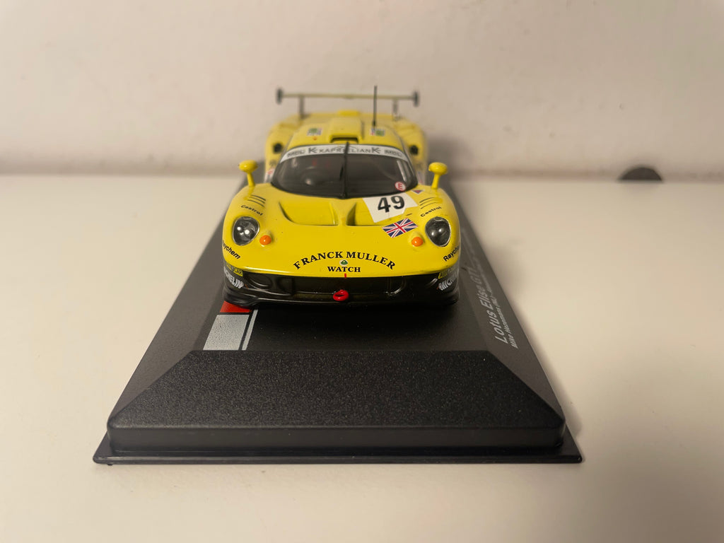 Lotus Elise GT1 amarelo número 49 - 24 horas de Le Mans de 1997