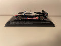 Peugeot 908 HDi FAP blanco y negro número 8 - 24 horas de Le Mans 2007 (caja grande de plexiglás)