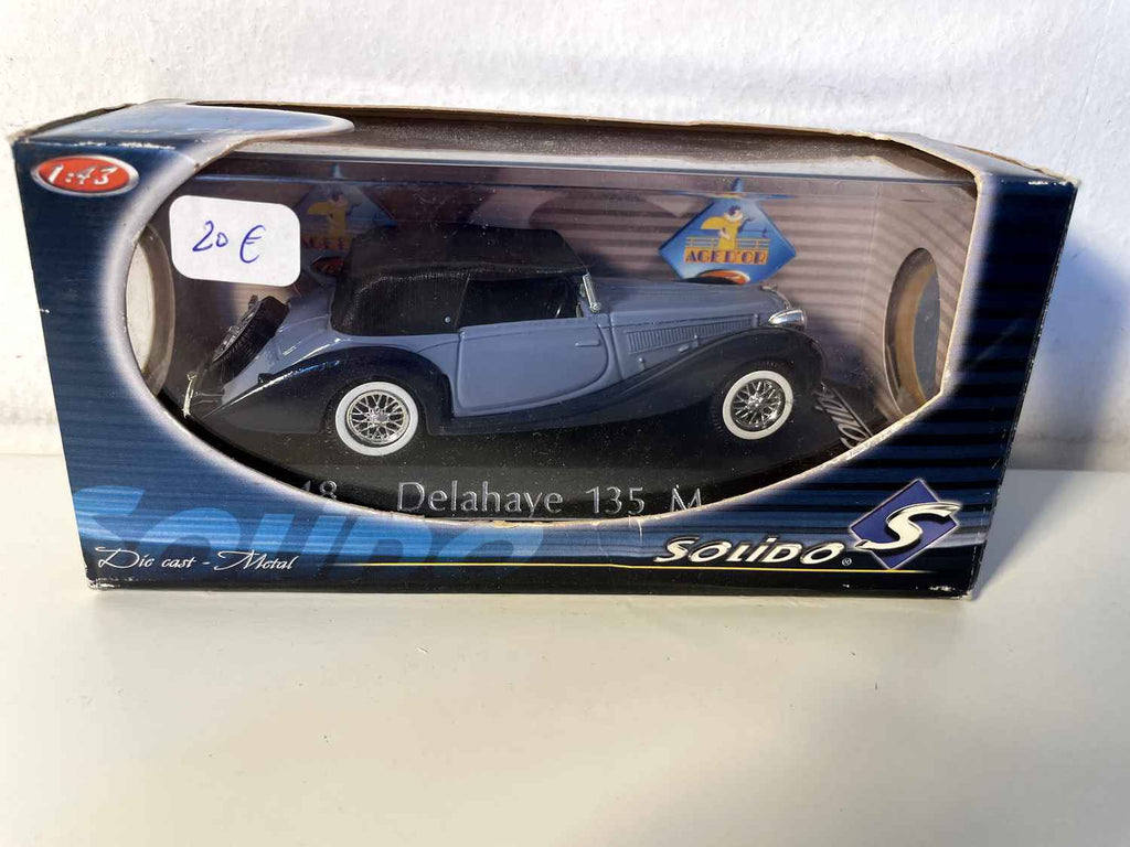 Delahaye 135 M tetto blu e nero (Riferimento Solido 4048)