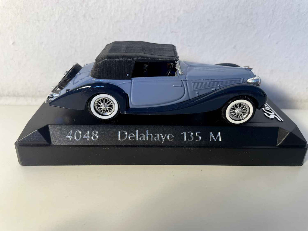 Delahaye 135 M tetto blu e nero (Riferimento Solido 4048)