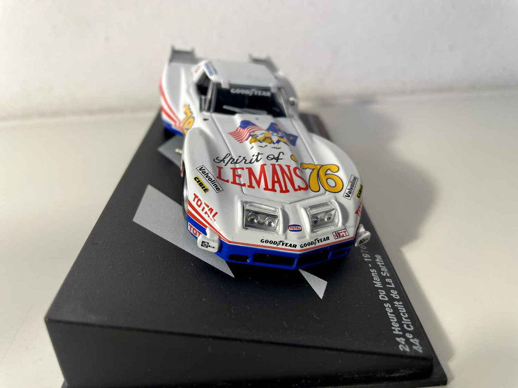Chevrolet Corvette Stingray white number 76 - 24 Hours of Le Mans 1976