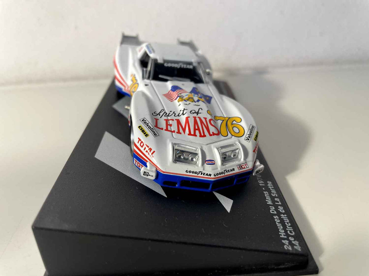 Chevrolet Corvette Stingray white number 76 - 24 Hours of Le Mans 1976