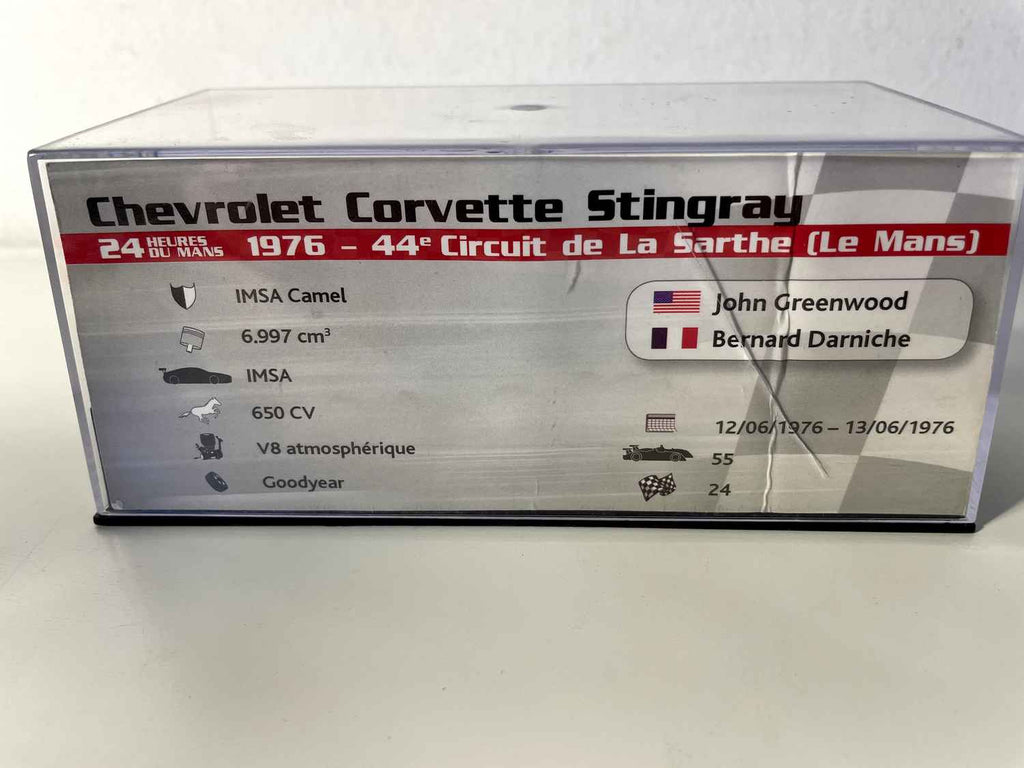 Chevrolet Corvette Stingray white number 76 - 24 Hours of Le Mans 1976
