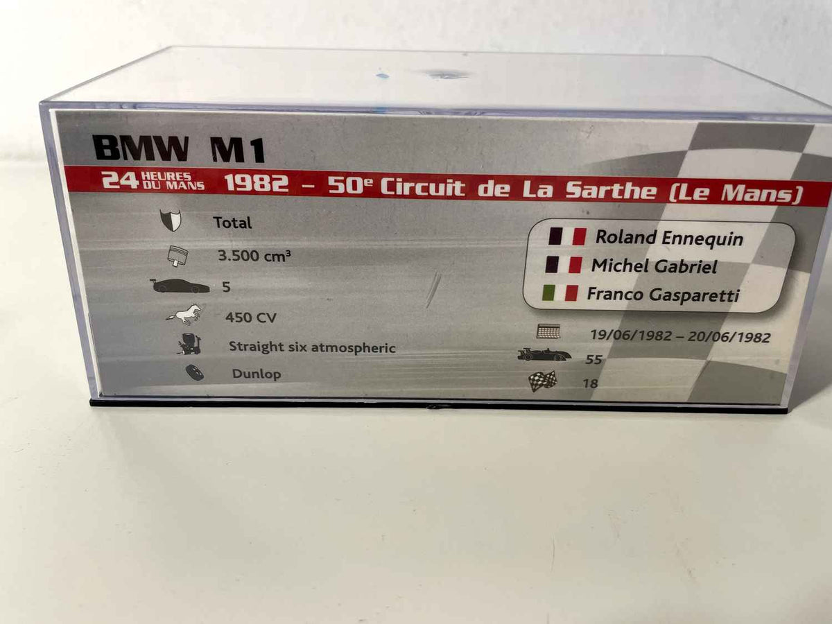 BMW M1 blanche numéro 61 - 24 heures du Mans de 1982