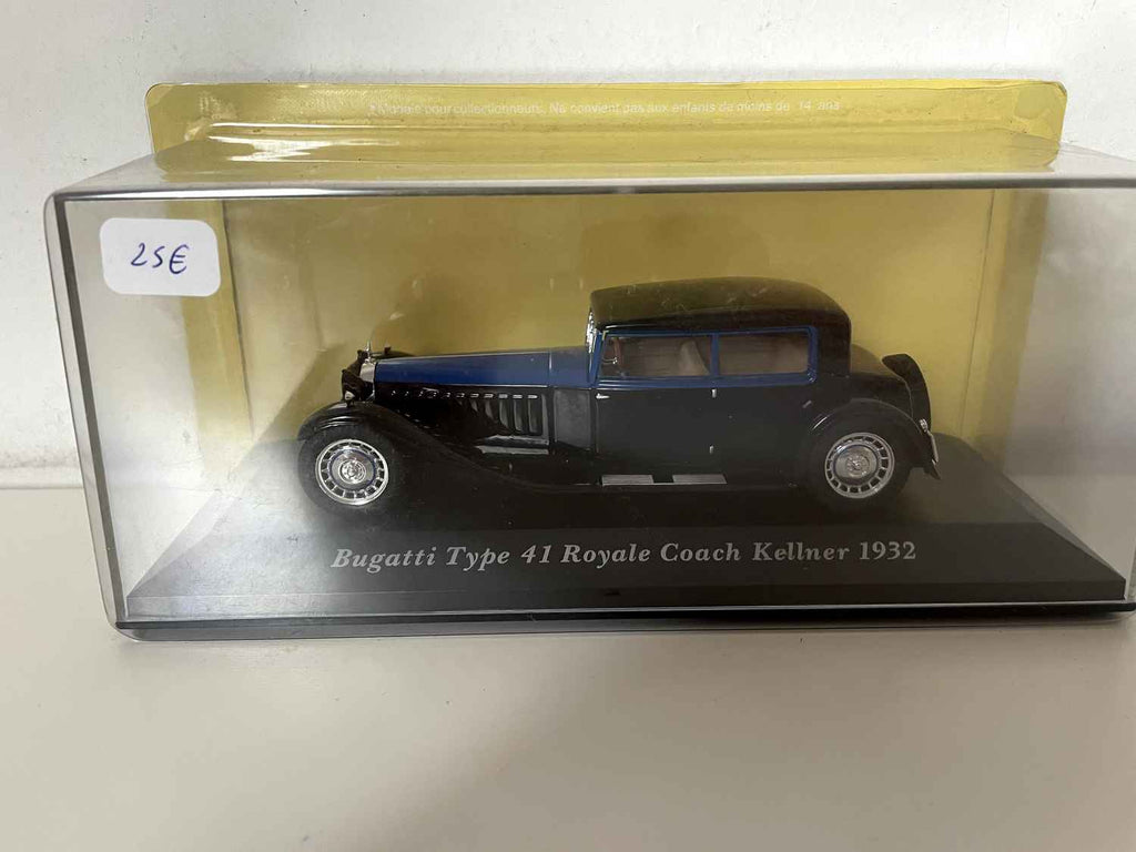 Bugatti Type 41 Royale Coach del 1932, blu e nero Kellner