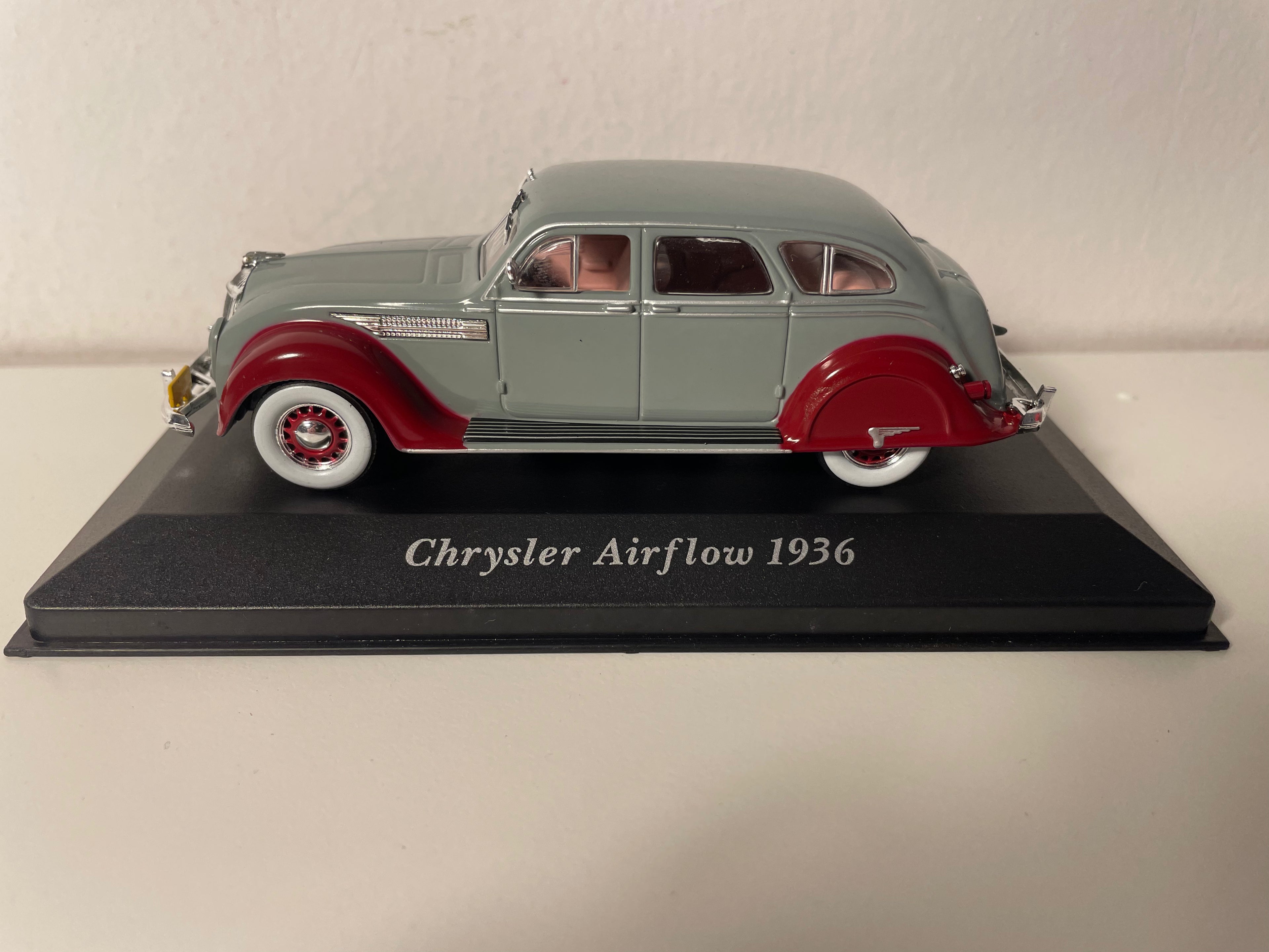 1936 Gray and Burgundy Chrysler Airflow (American Car)
