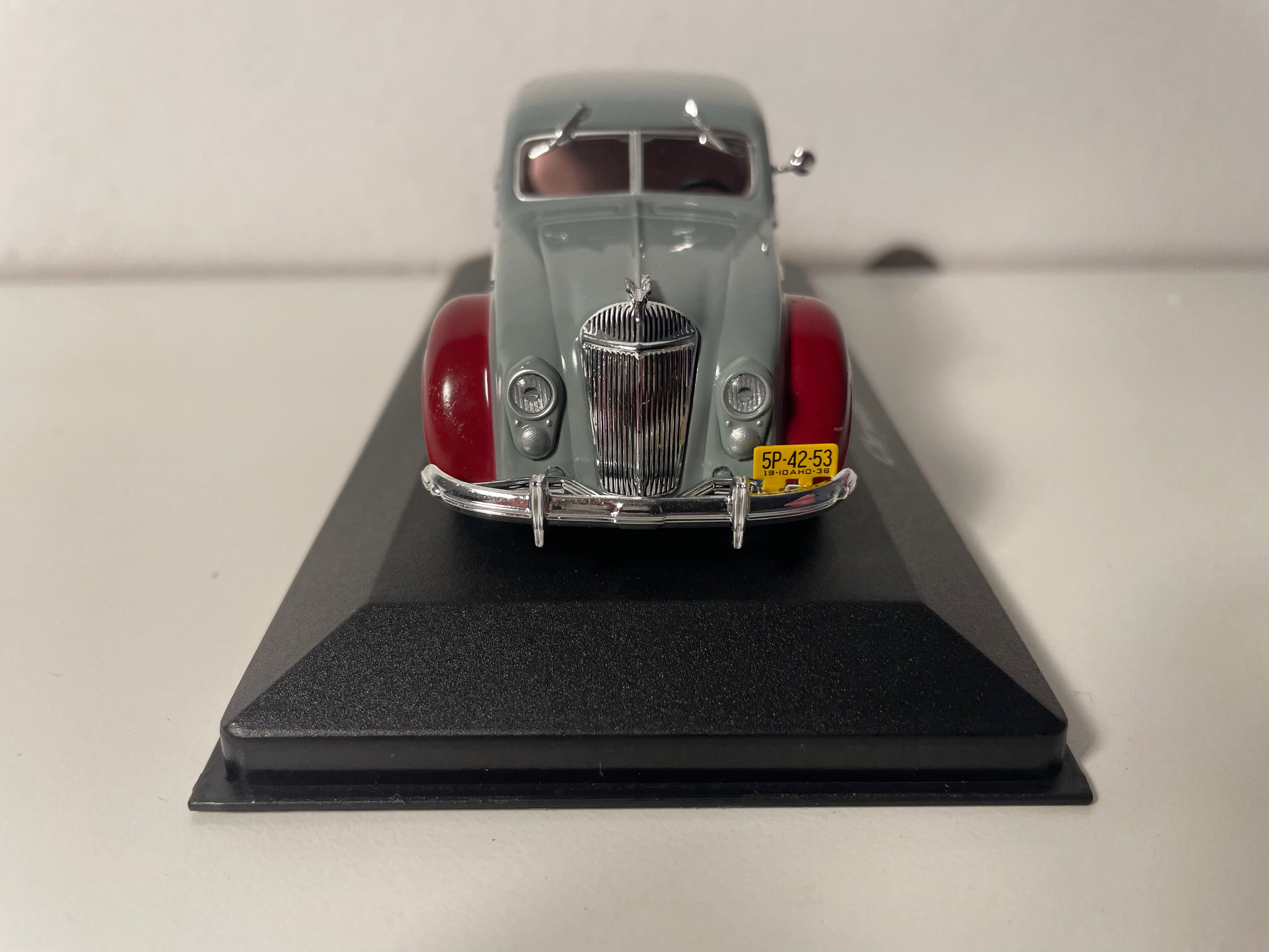 1936 Gray and Burgundy Chrysler Airflow (American Car)