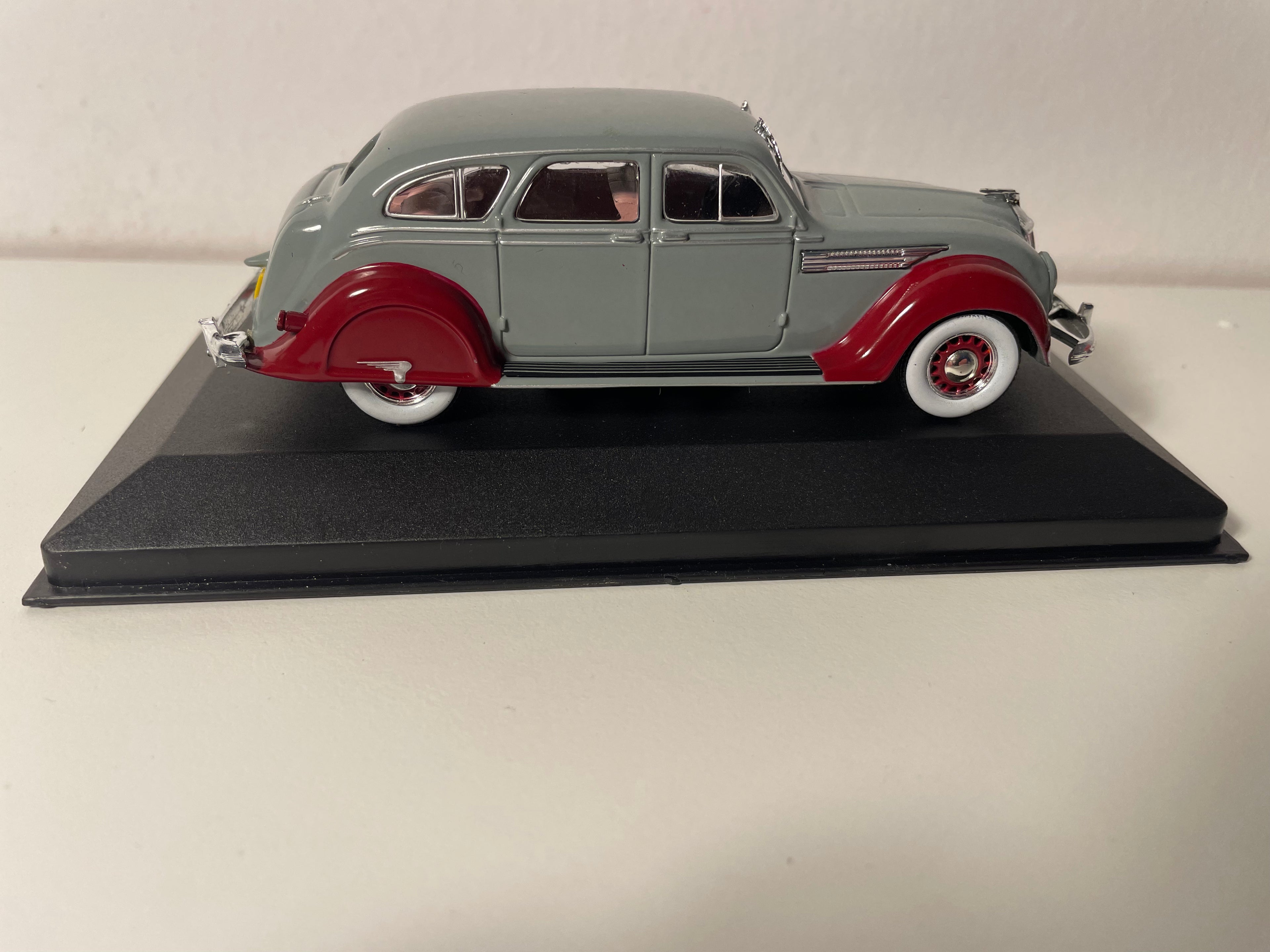 1936 Gray and Burgundy Chrysler Airflow (American Car)