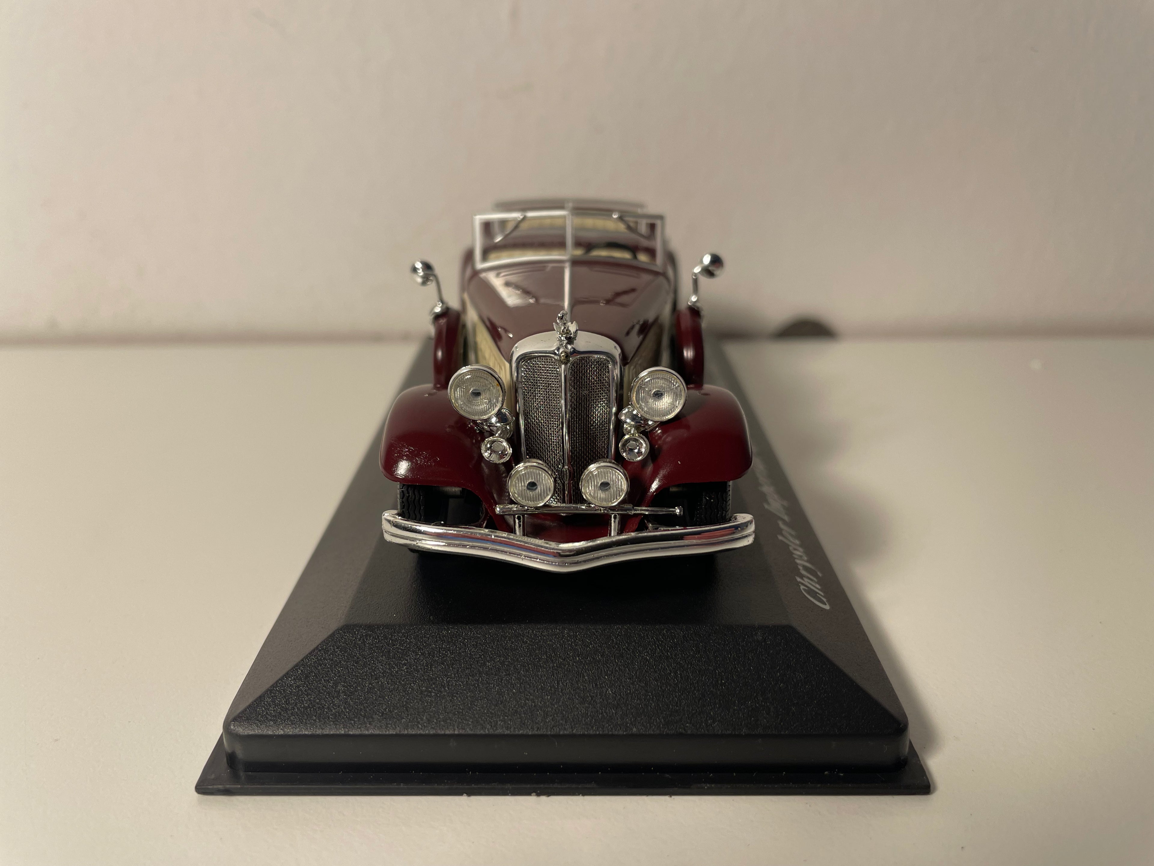 1933 Chrysler Imperial Le Baron Phaeton Burgundy and Beige (American Car)