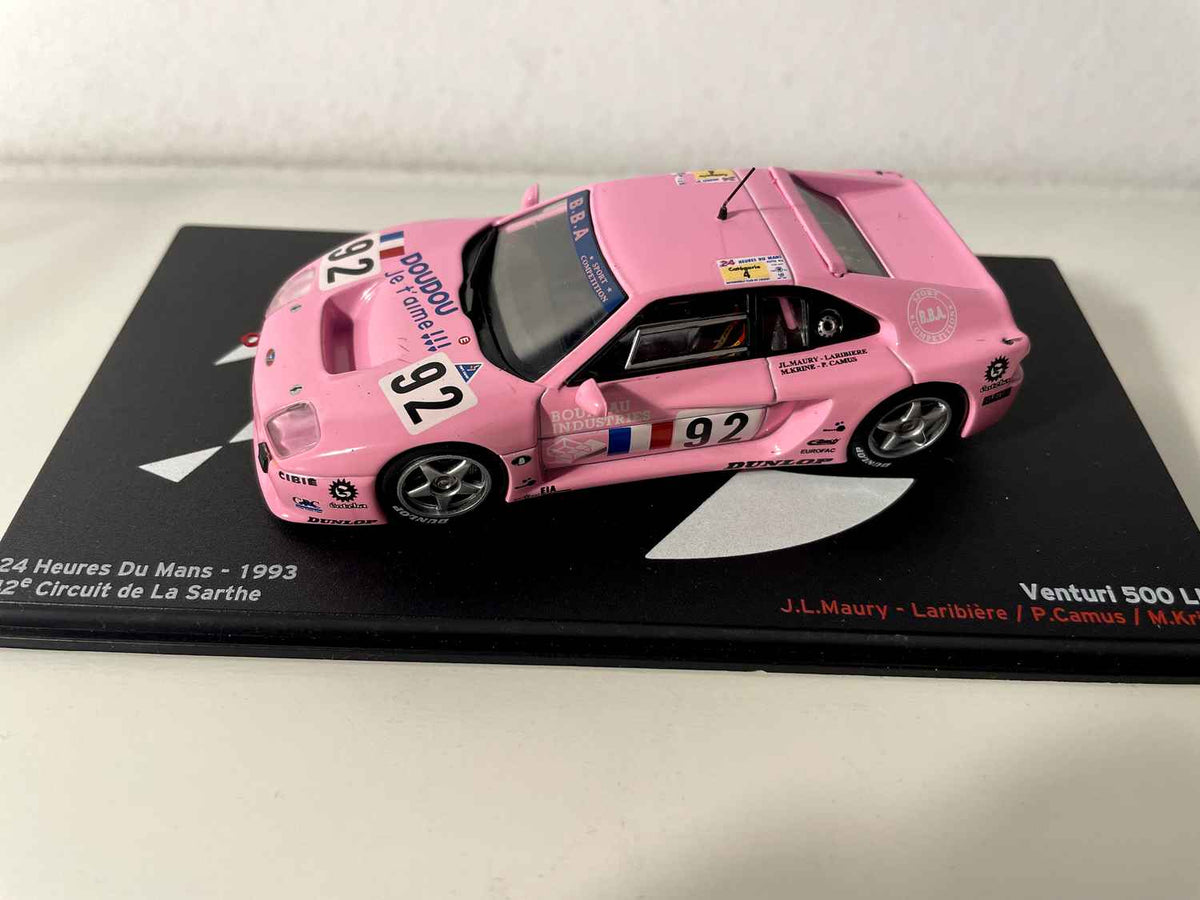 Venturi 500 LM pink number 92 - 24 hours of Le Mans 1993