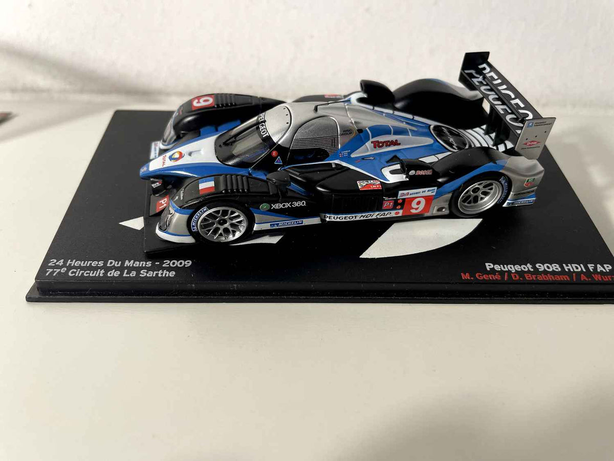 Peugeot 908 HDi FAP bleue, noire et grise numéro 9 - 24 heures du Mans de 2009
