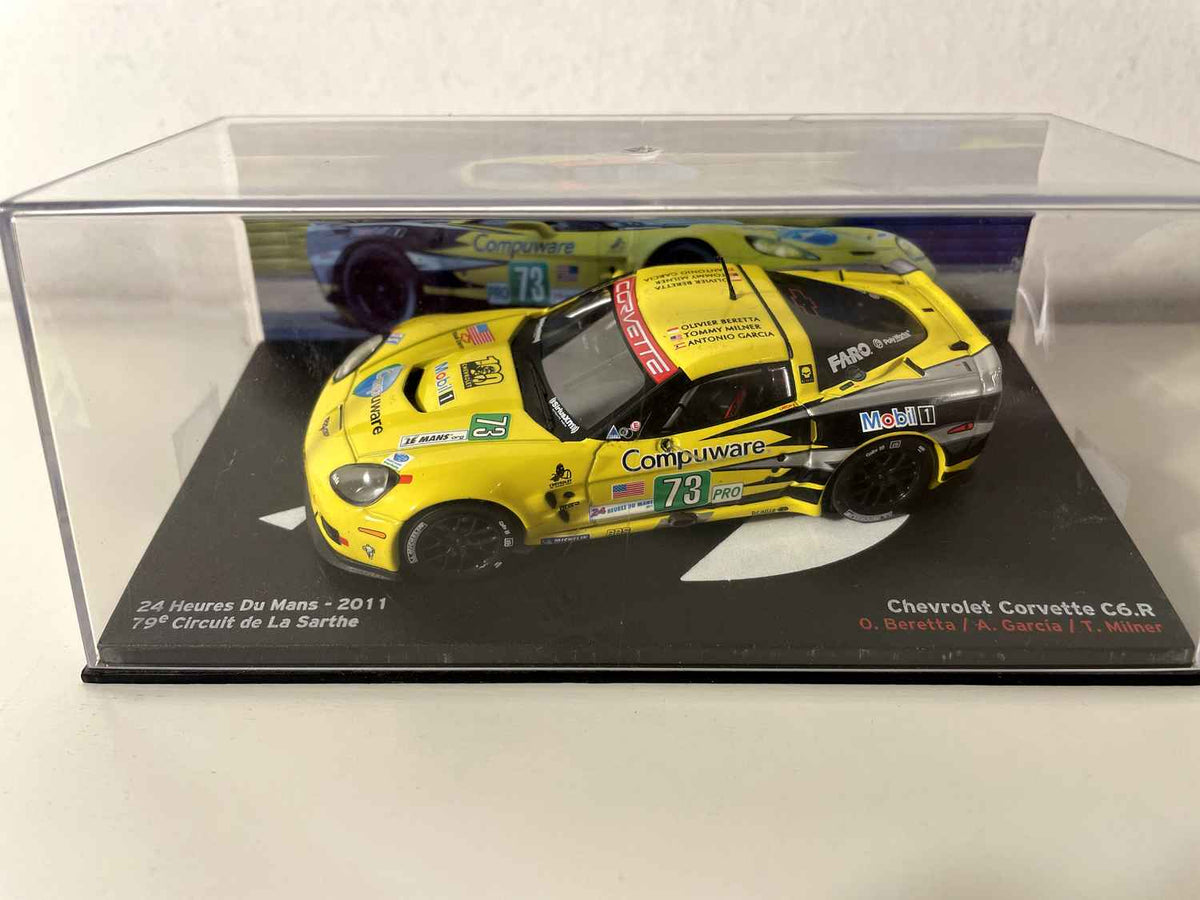 Chevrolet Corvette C6.R giel Nummer 73 - 24 Stonnen vum Le Mans 2011