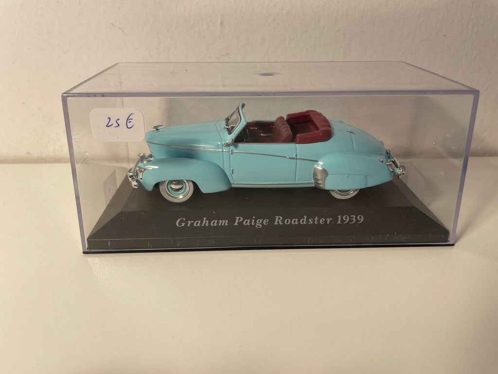 Graham Paige Roadster w kolorze jasnoniebieskim z 1939 roku (amerykański samochód)