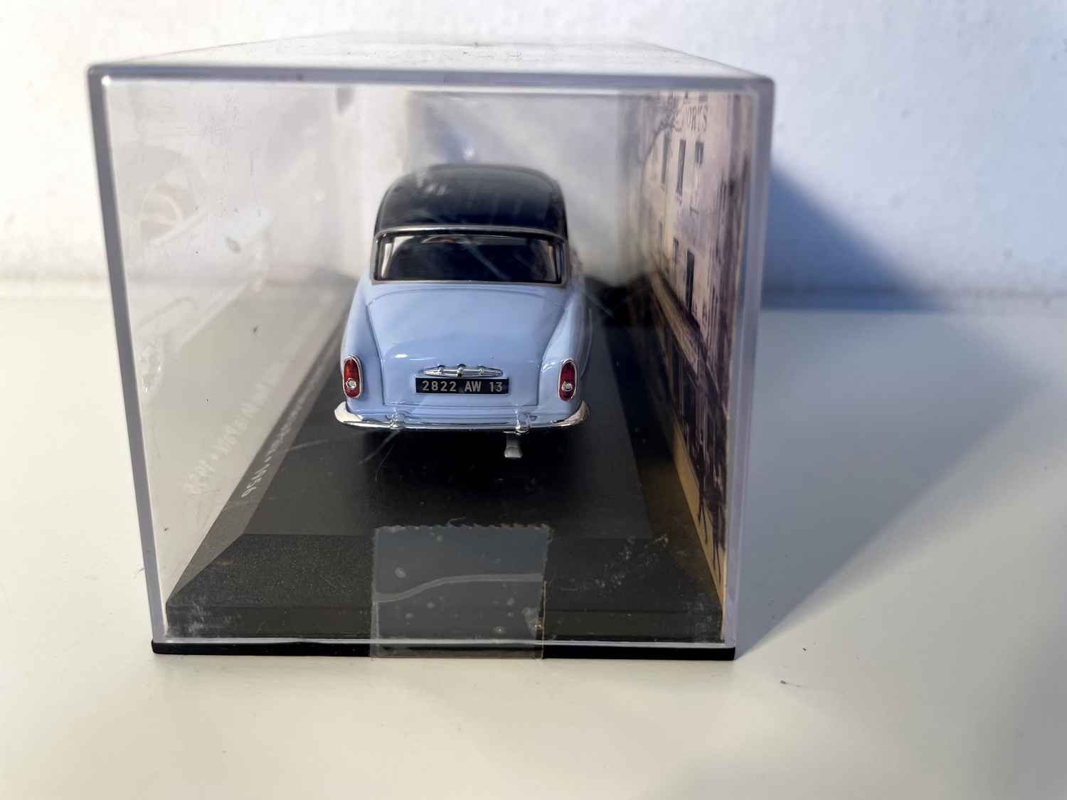 SIMCA Aronde grand large (rue de la paix) techo azul claro y azul oscuro de 1956