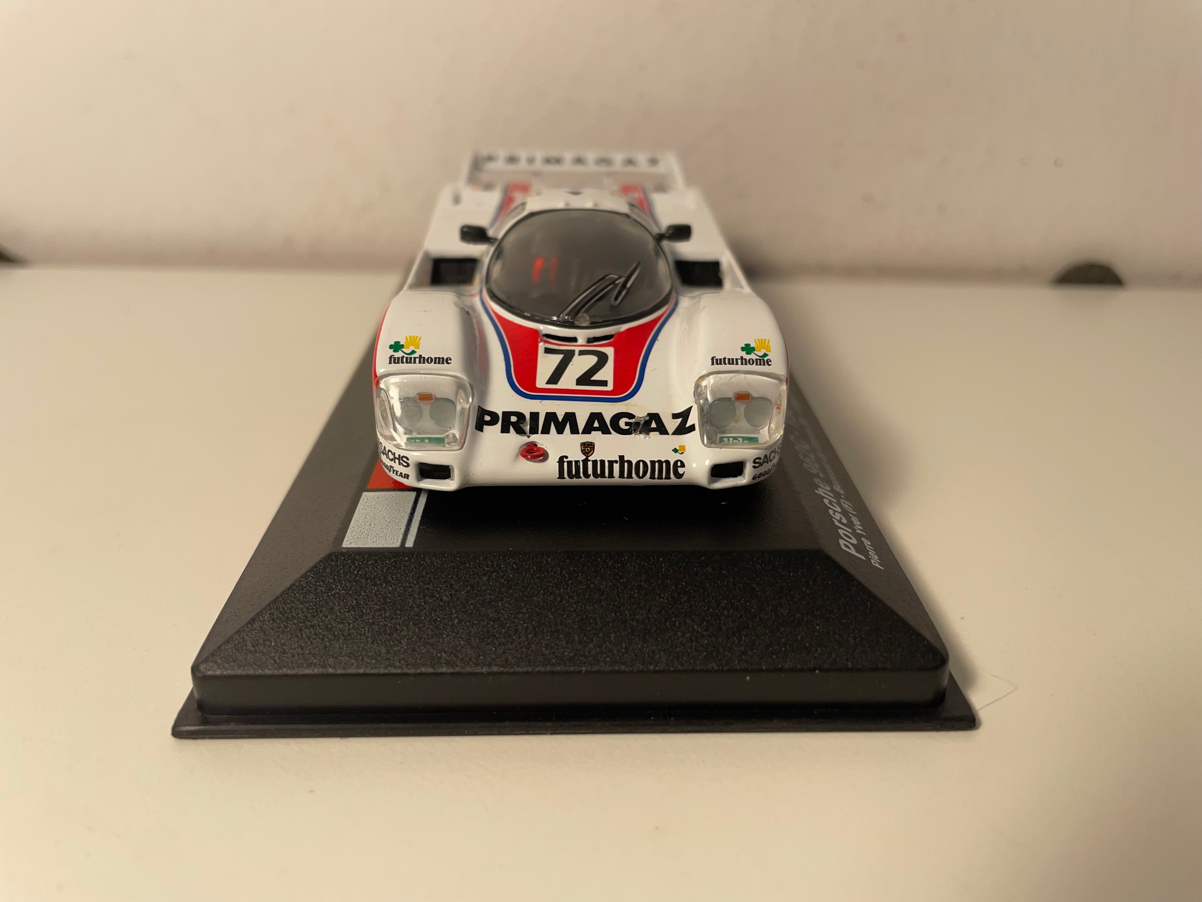 White and red Porsche 962C number 72 (1987 24 Hours of Le Mans)