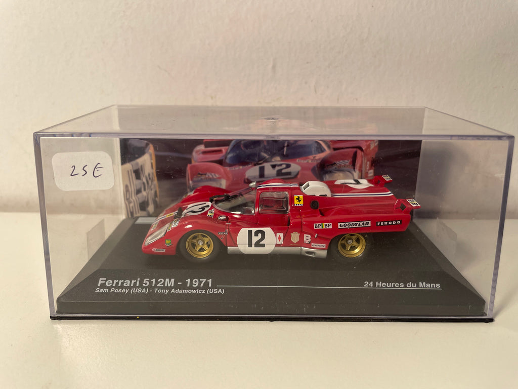 Ferrari 512M red number 12 - 24 Hours of Le Mans 1971