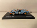 Ford GT40 azul y naranja (colores de GULF) número 6 - 24 horas de Le Mans de 1969