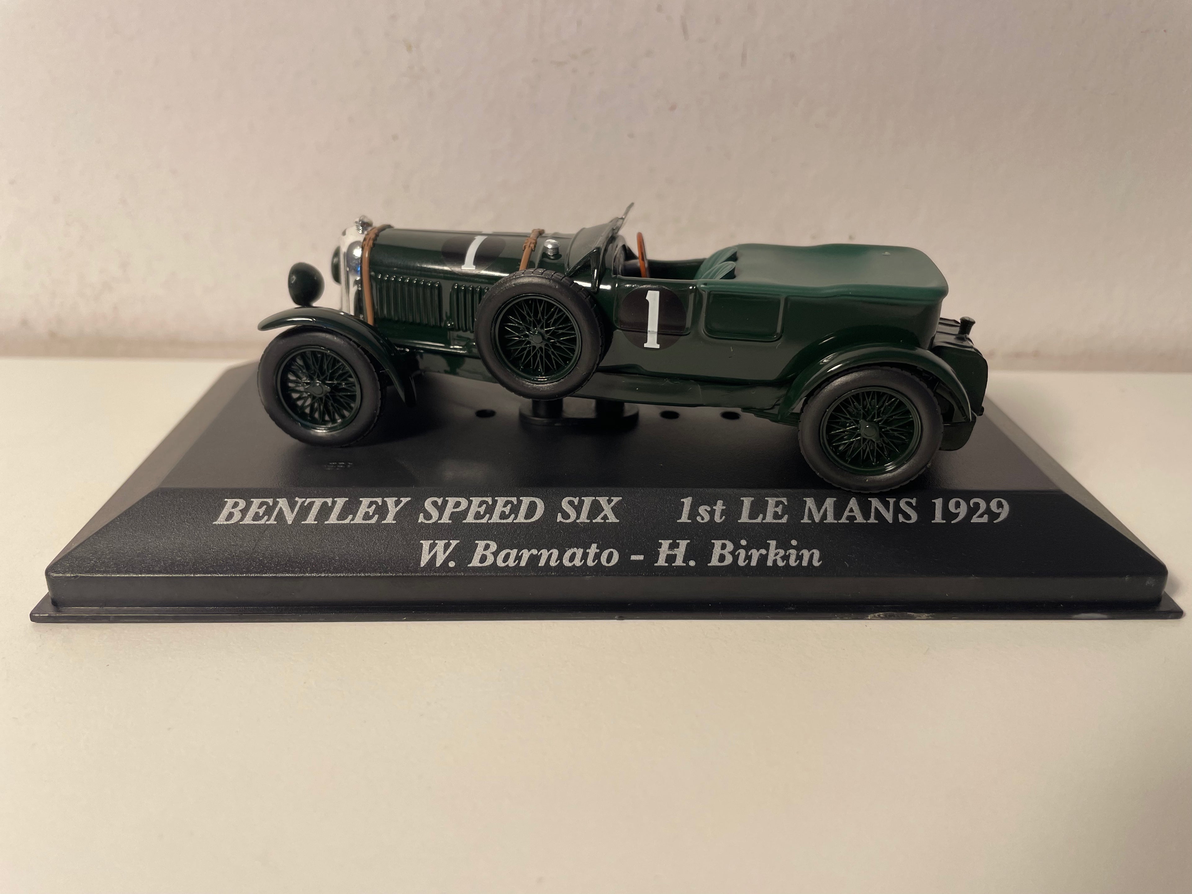 Bentley Speed Six verte numéro 1 - 24 heures du Mans de 1929