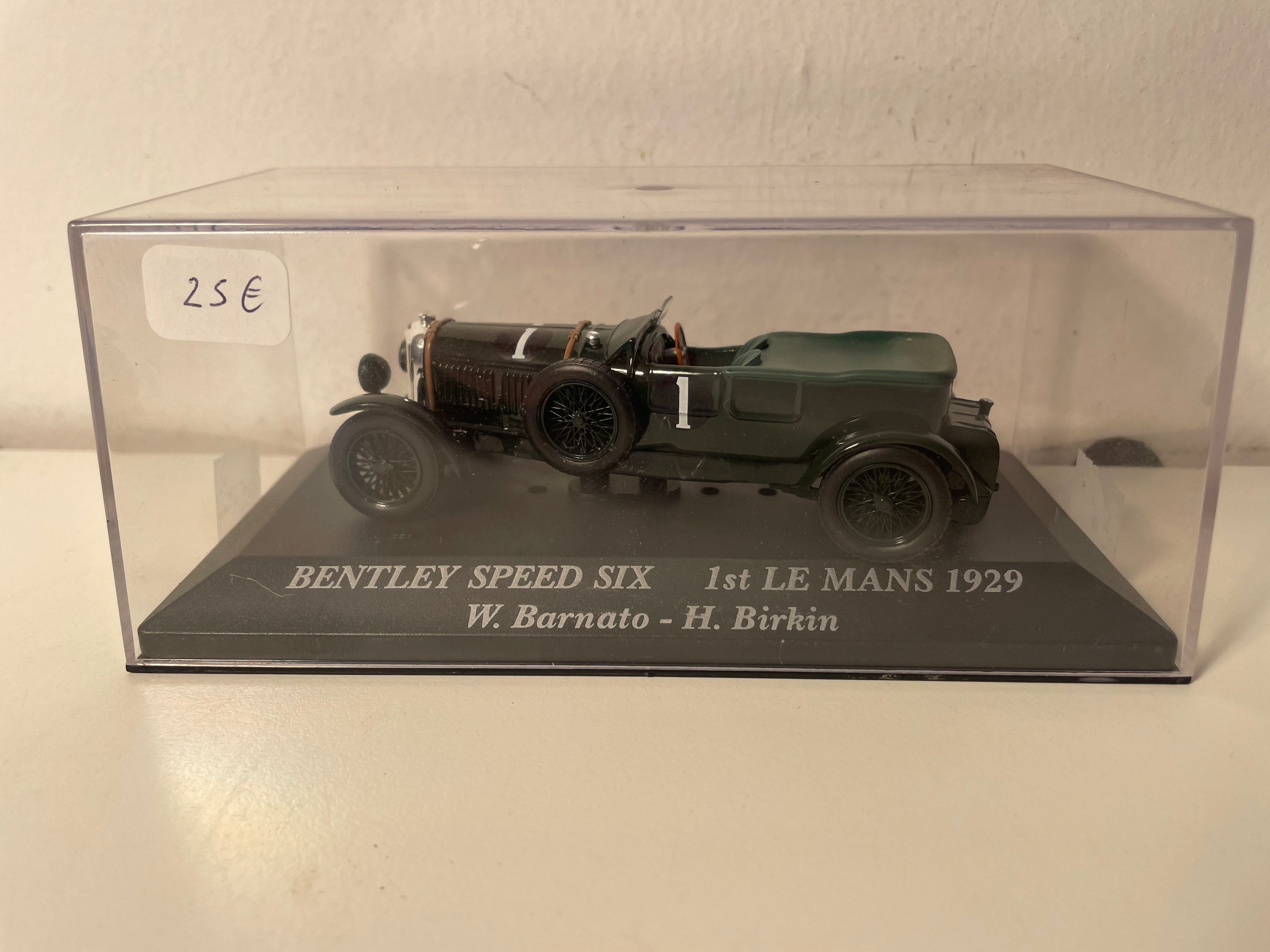 Bentley Speed Six verte numéro 1 - 24 heures du Mans de 1929