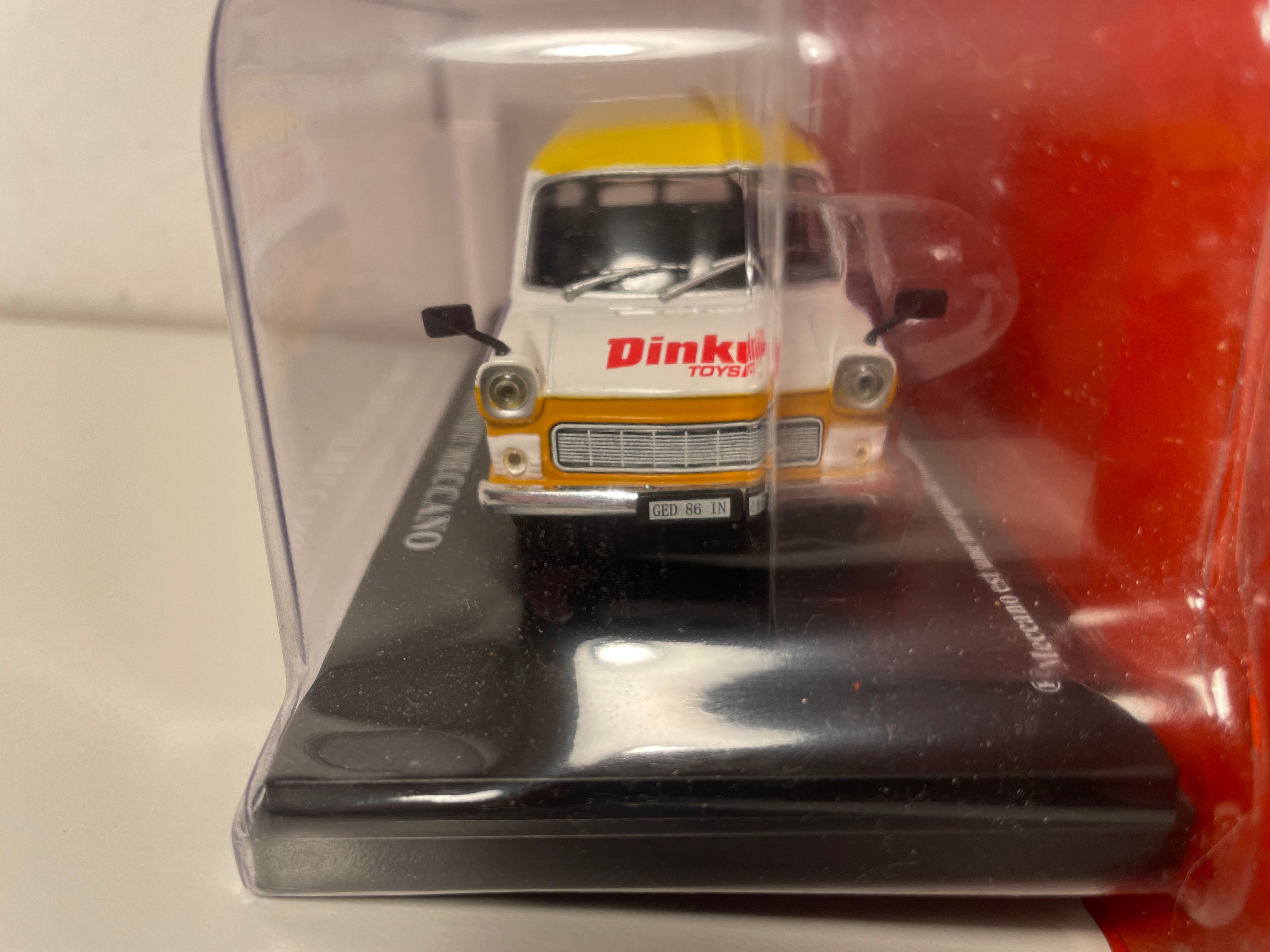 Ford Transit orange, yellow and white with MECCANO advertising - DINKY-TOYS - advertising vehicle of the Tour de France