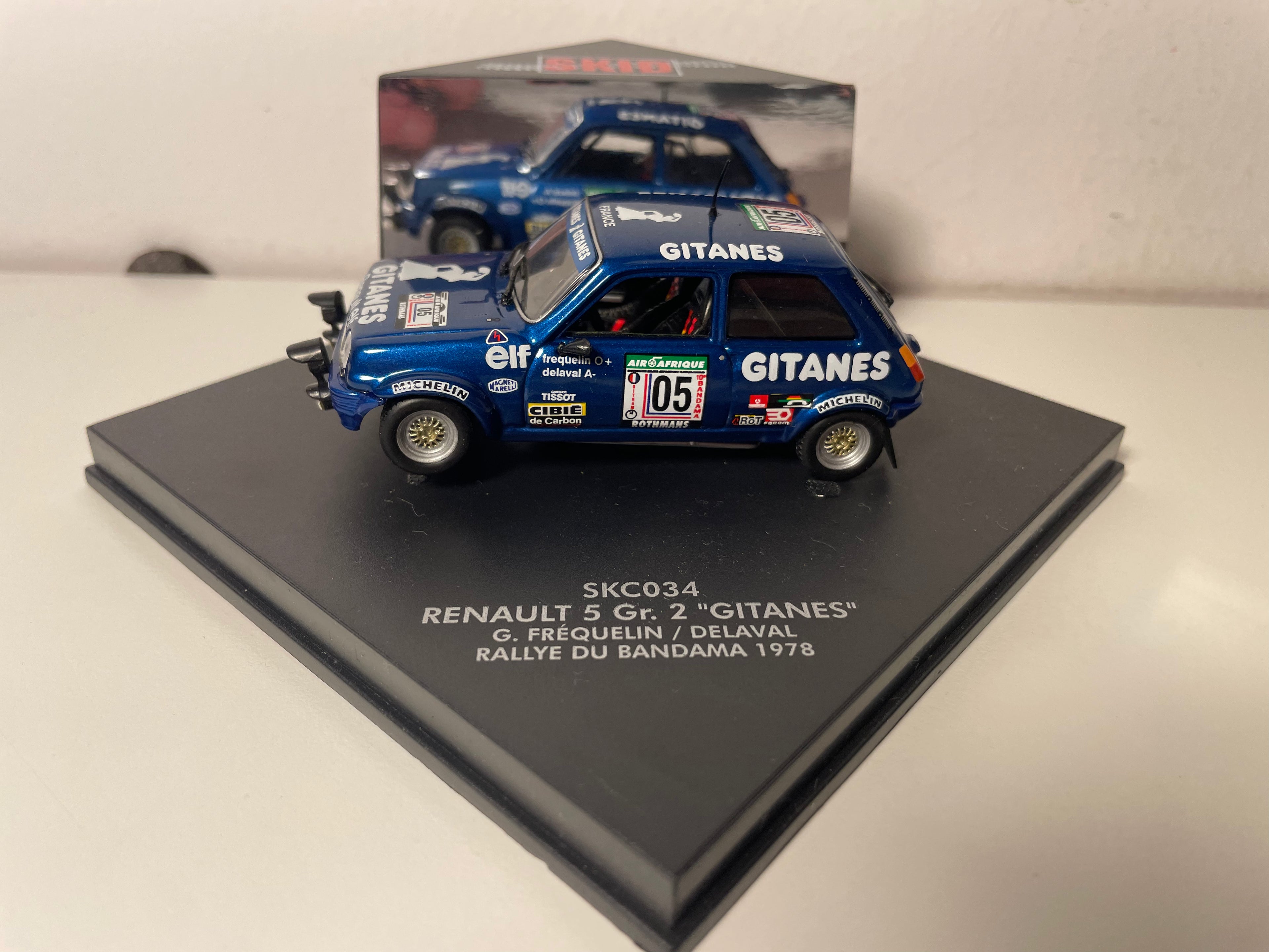 Renault 5 Gr. 2 "GITANES blauwe nummer 05 - Rallye du Bandama 1978 - VITESSE"