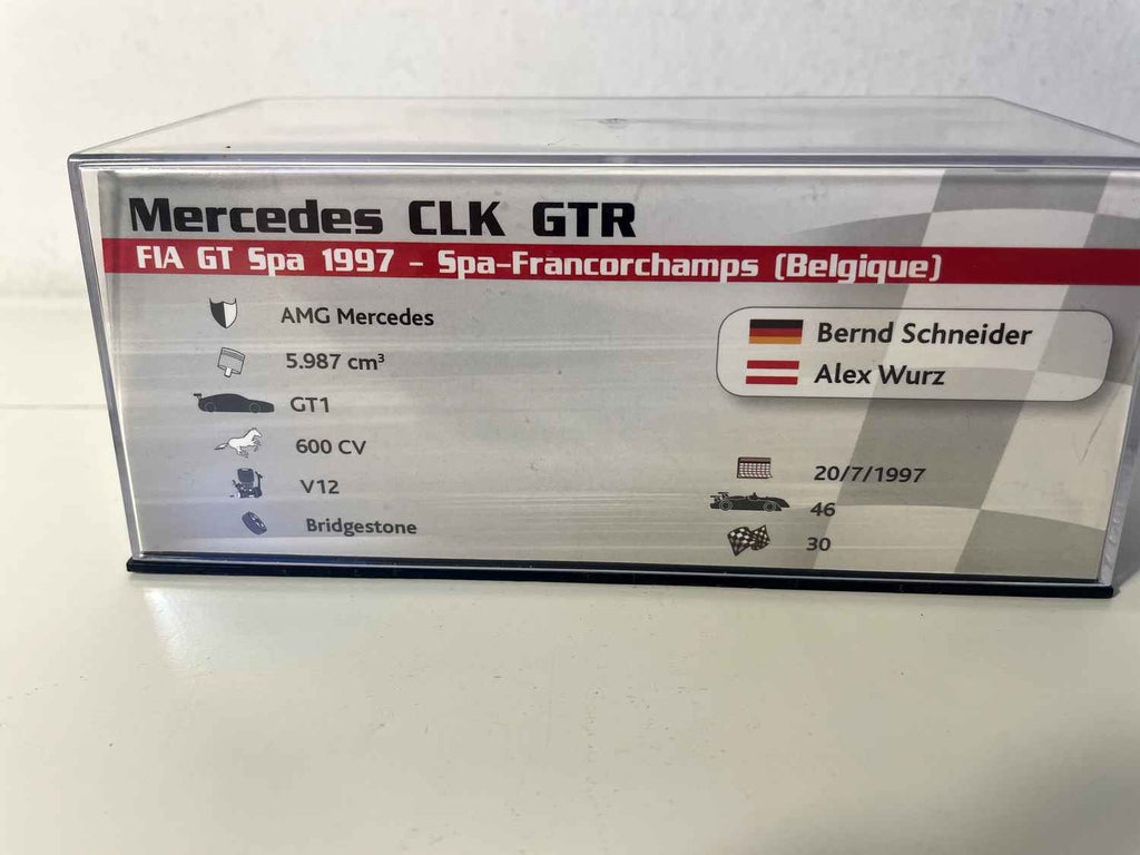 Mercédes CLK GTR grise numéro 11 - FIA GT Spa de 1997 (Spa-Francorchamps)