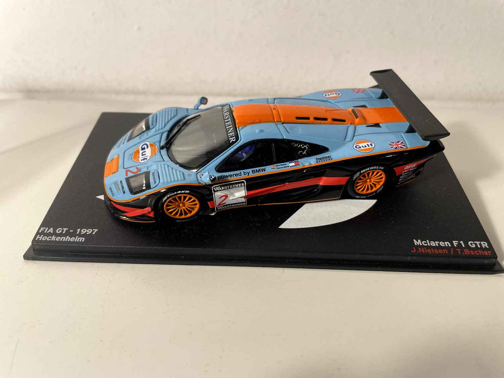 McLaren F1 GTR blauw en oranje (GULF kleuren) - FIA GT 1997 Hockenheim