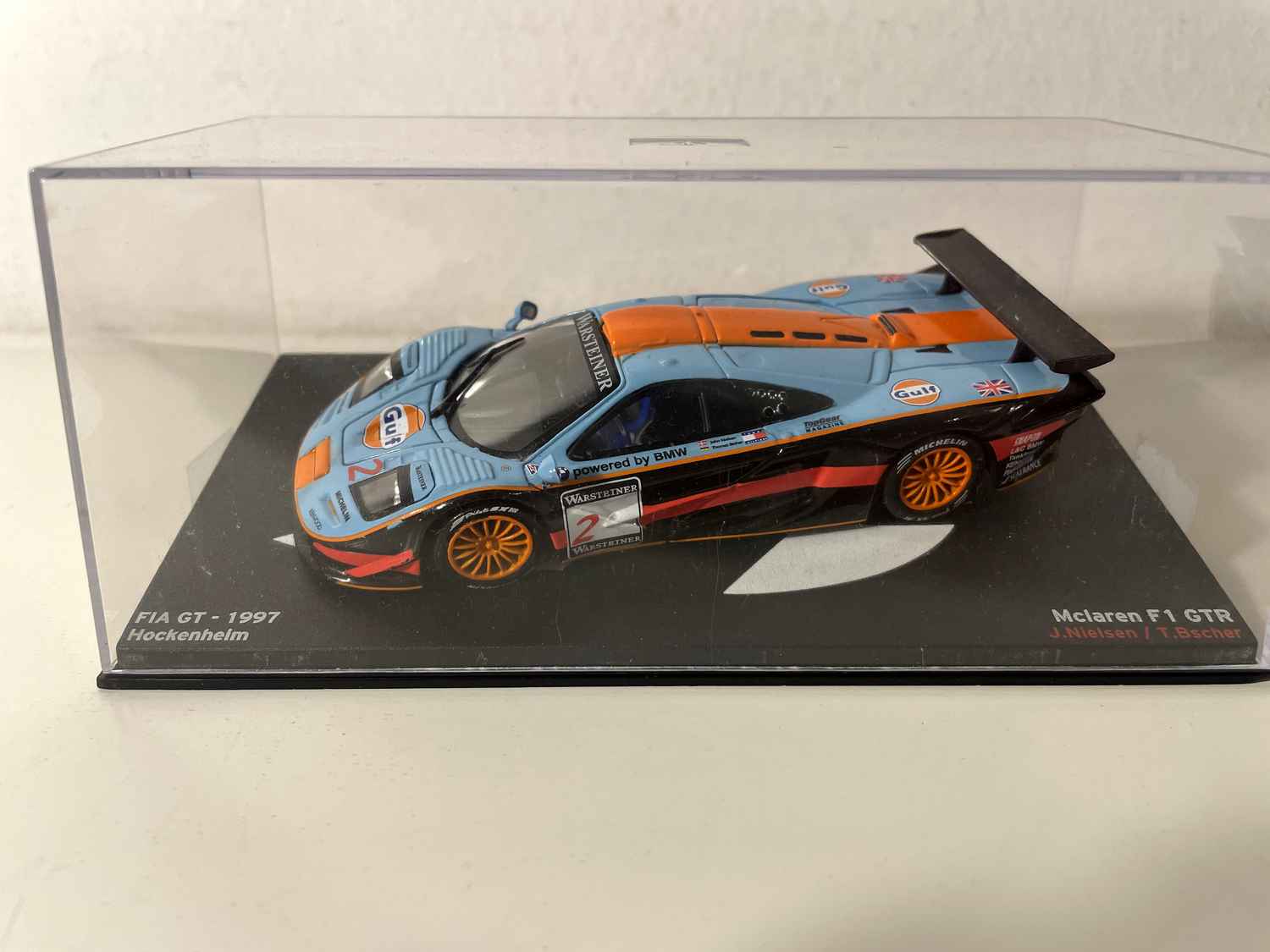 McLaren F1 GTR blue and orange (GULF colors) - 1997 FIA GT Hockenheim