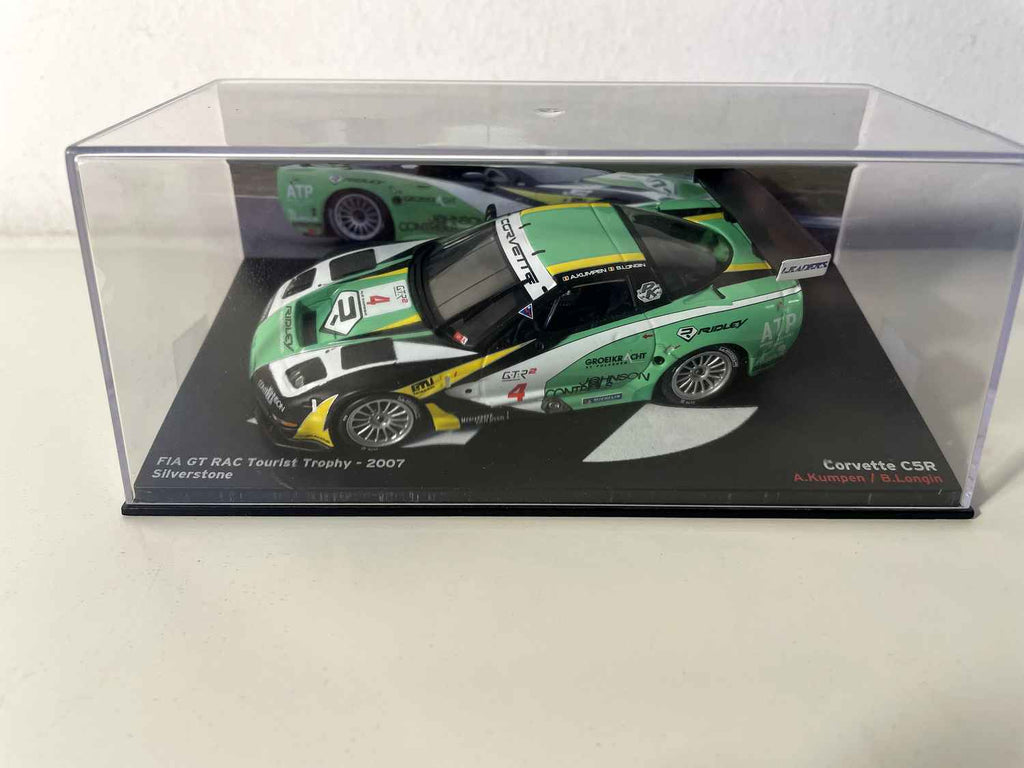 Corvette C5R Preta, Verde e Branca Número 4 - FIA GT RAC Tourist Trophy 2007 (Silverstone)