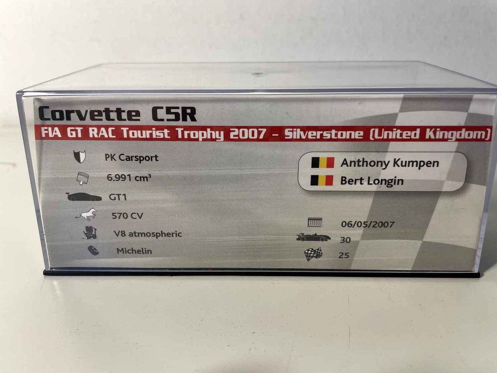 Corvette C5R Preta, Verde e Branca Número 4 - FIA GT RAC Tourist Trophy 2007 (Silverstone)