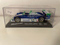 Dallara LMP02 bleue, blanche et verte numéro 6 - 24 heures du Mans de 2004