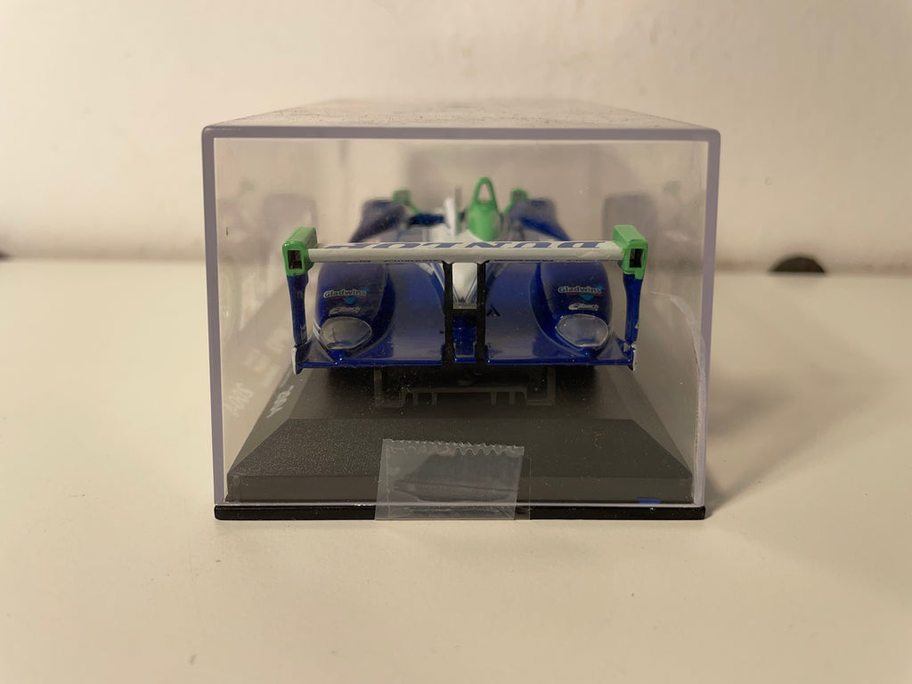 Dallara LMP02 bleue, blanche et verte numéro 6 - 24 heures du Mans de 2004