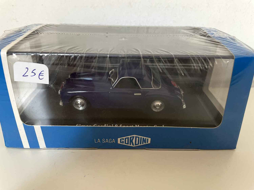 Simca Gordini 8 sport Monte-Carlo azul oscuro (Rally de Monte-Carlo 1950) - Colección La Saga Gordini