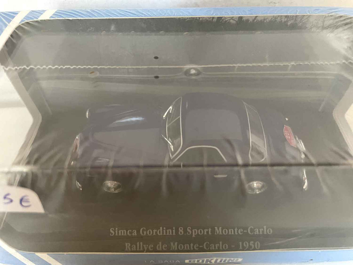 Simca Gordini 8 sport Monte-Carlo azul oscuro (Rally de Monte-Carlo 1950) - Colección La Saga Gordini