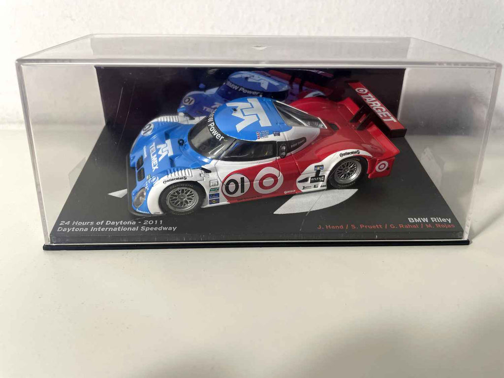 BMW Riley bleue, blanche et rouge numéro 01 - 24 heures de Daytona de 2011 (Daytona International Speedway)