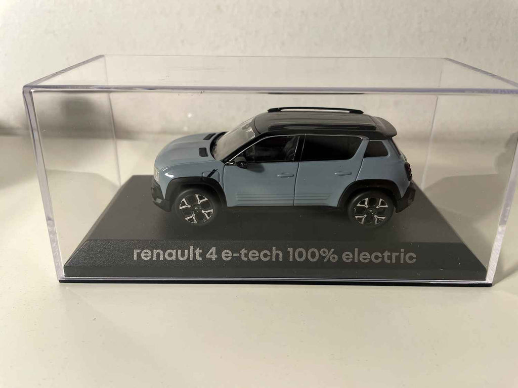 Renault 4 e-tech 100% elektryczny kolor niebieski chmurowy - Norev