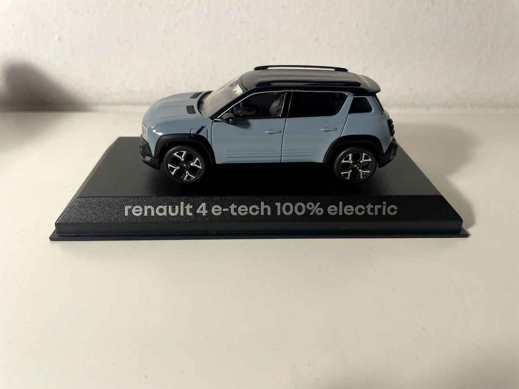 Renault 4 e-tech 100% elektryczny kolor niebieski chmurowy - Norev