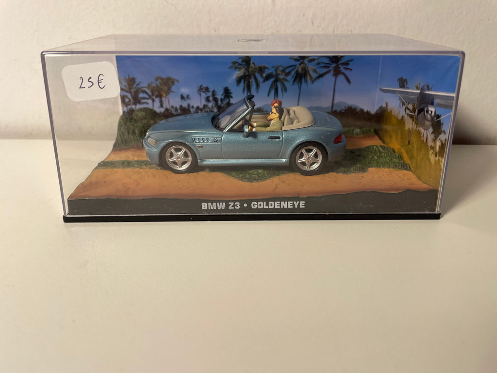 BMW Z3 azul - JAMES BOND - GOLDENEYE - (falta un retrovisor)