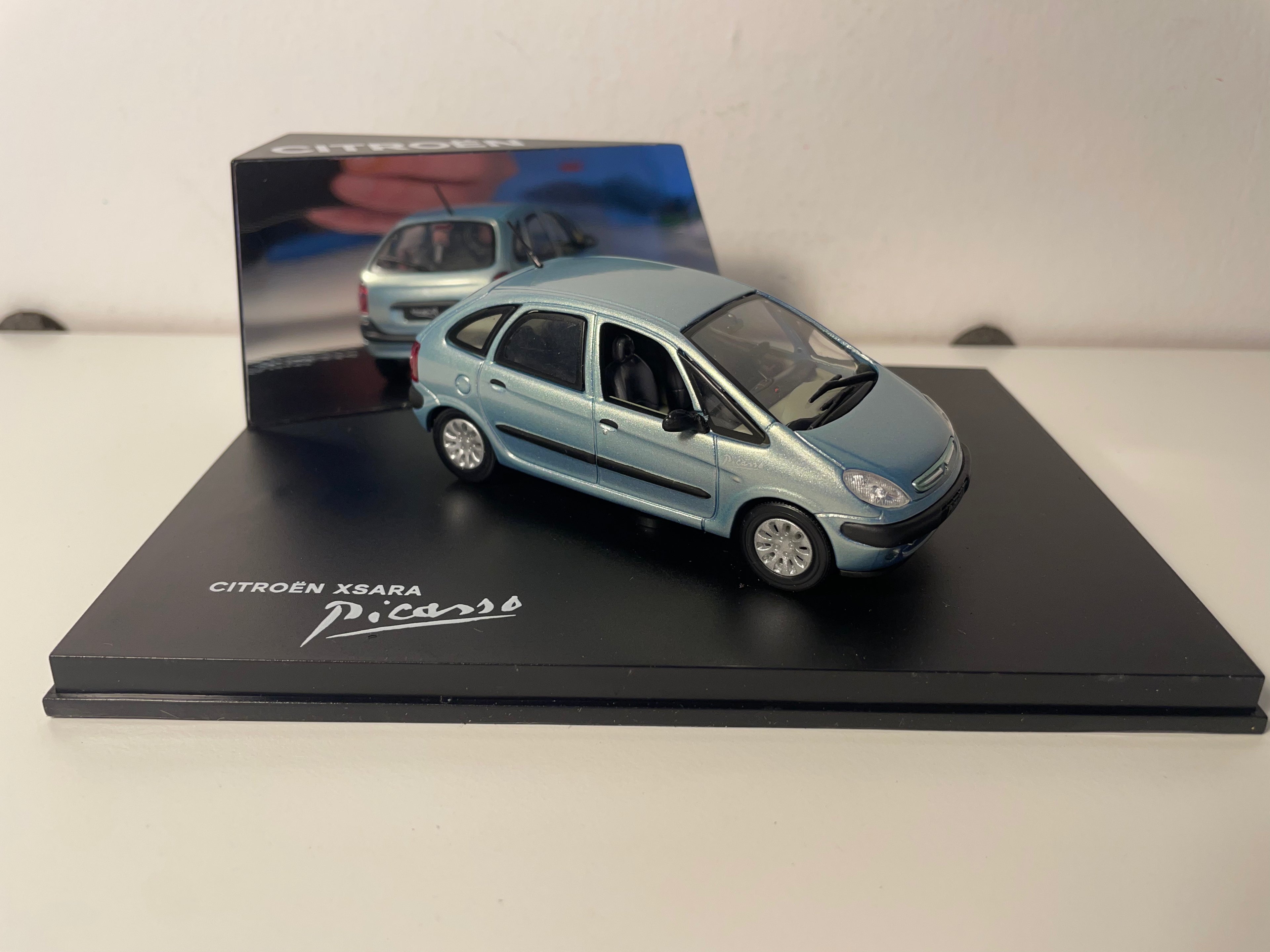 Citroën Sxara Picasso bleue - NOREV (coffret boite rectangle)