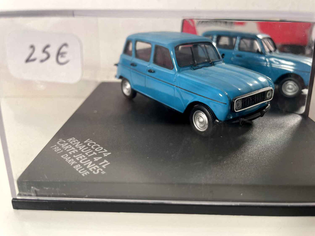 Renault 4L TL "Carte Jeunes" niebieska z 1981 roku - Vitesse referencja VCC074 (kwadratowe opakowanie)