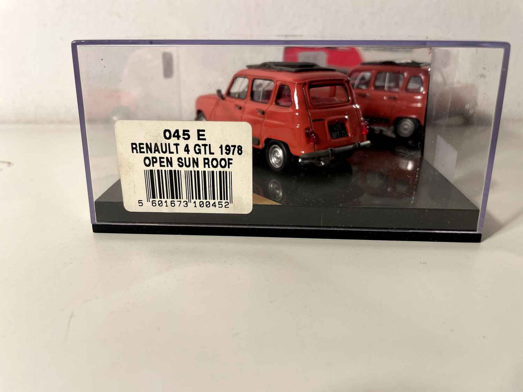 Renault 4L GTL arancione del 1978 - Vitesse riferimento 045E (scatola quadrata)