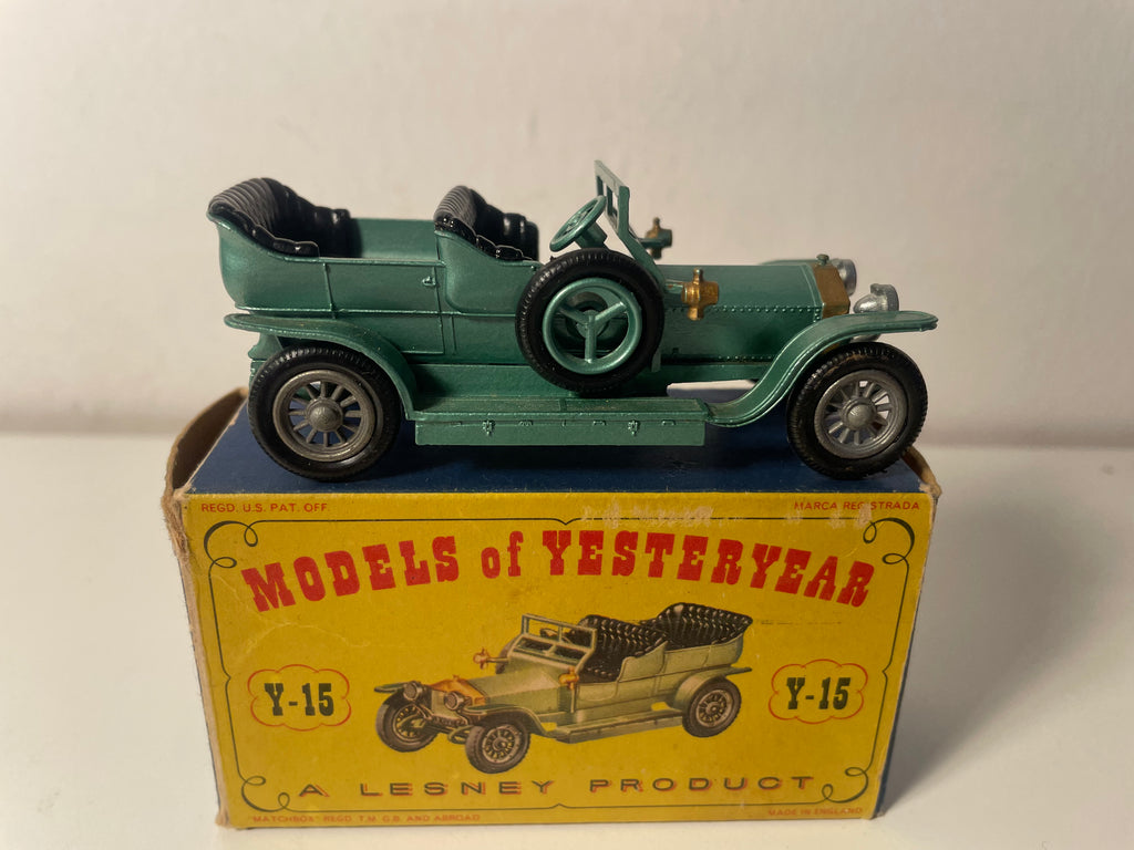 Rolls-Royce Silver Ghost verte de 1907 - MATCHBOX référence Y-15 (fabrication en Angleterre)